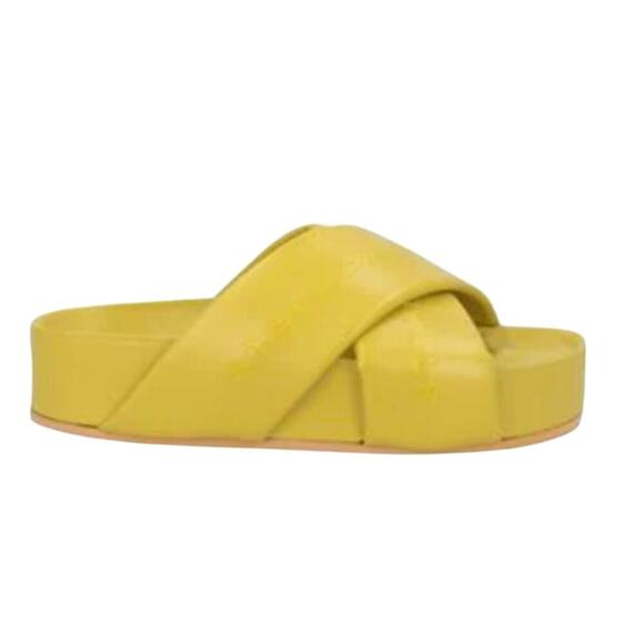 Stella McCartney Signature logo slides Yellow - Picture 1 of 6
